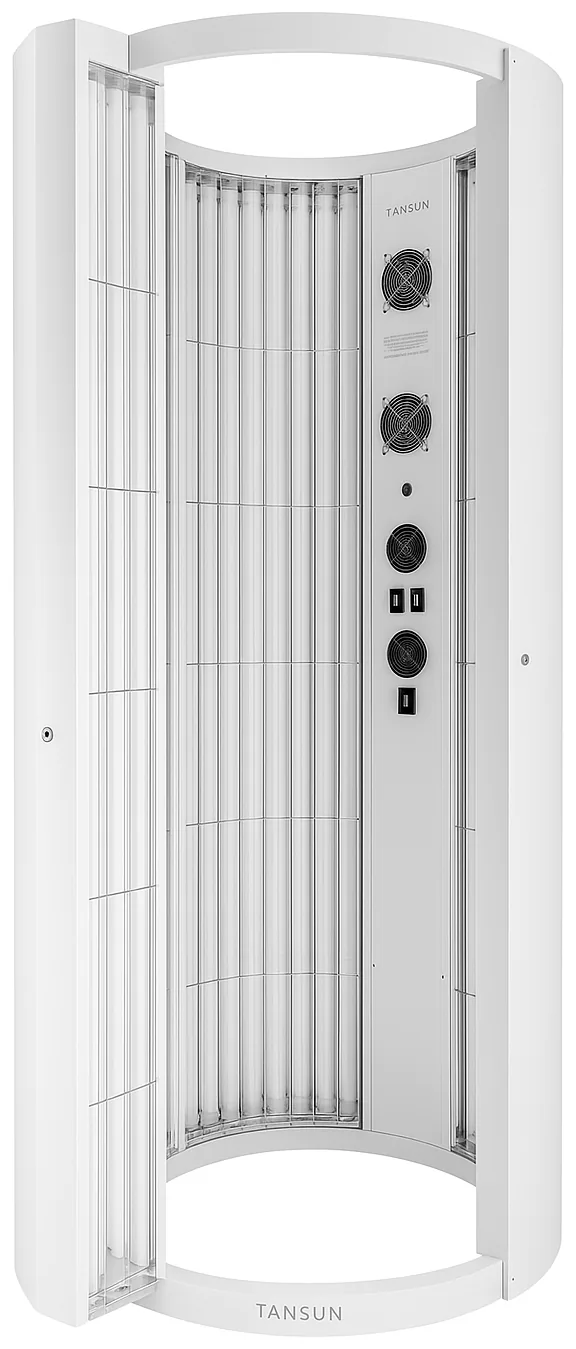 24-Tube Sapphire Sunshower, full unit showing the control panel and tube array